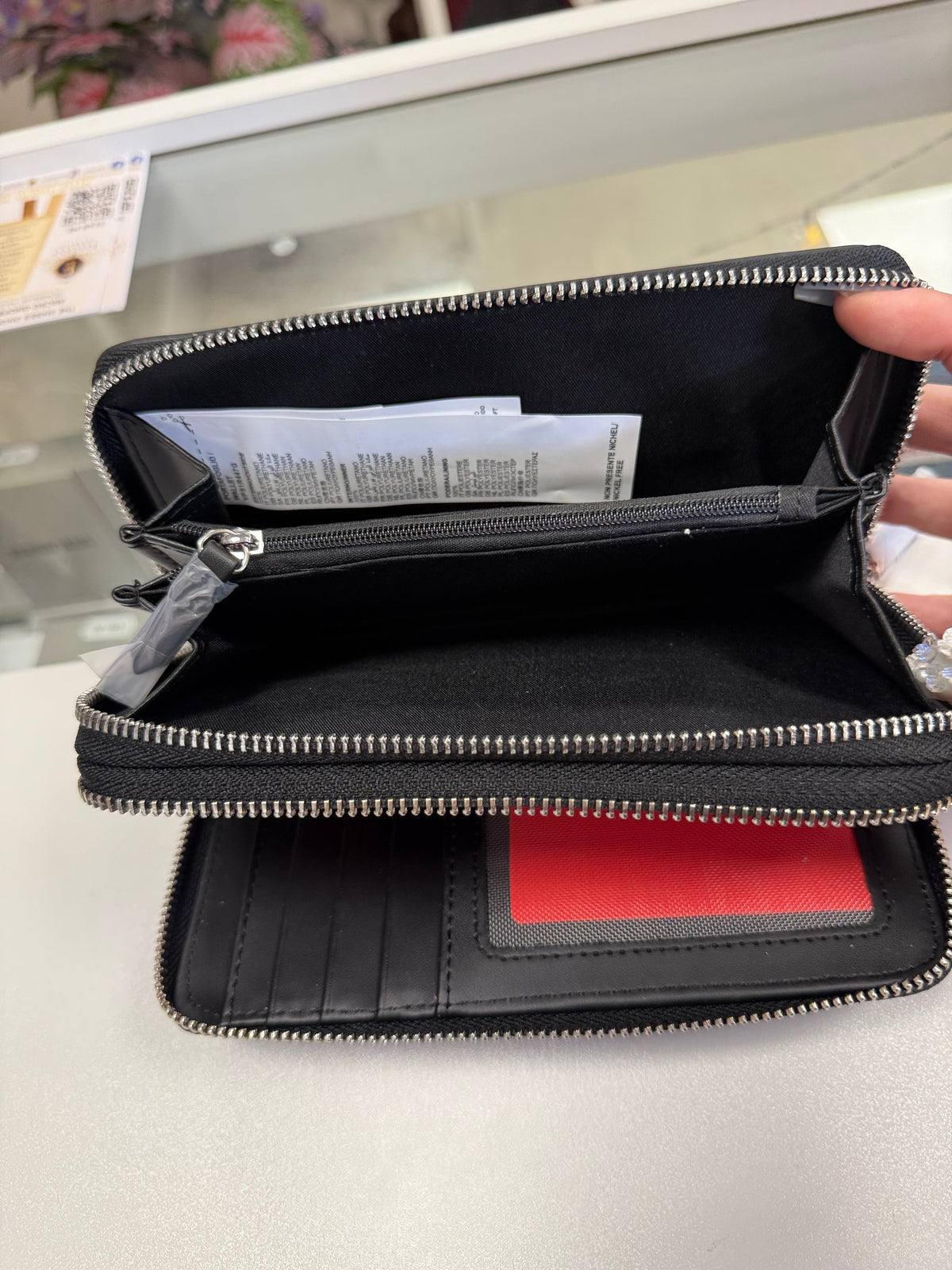 Valentino Black Double Zip Pursr