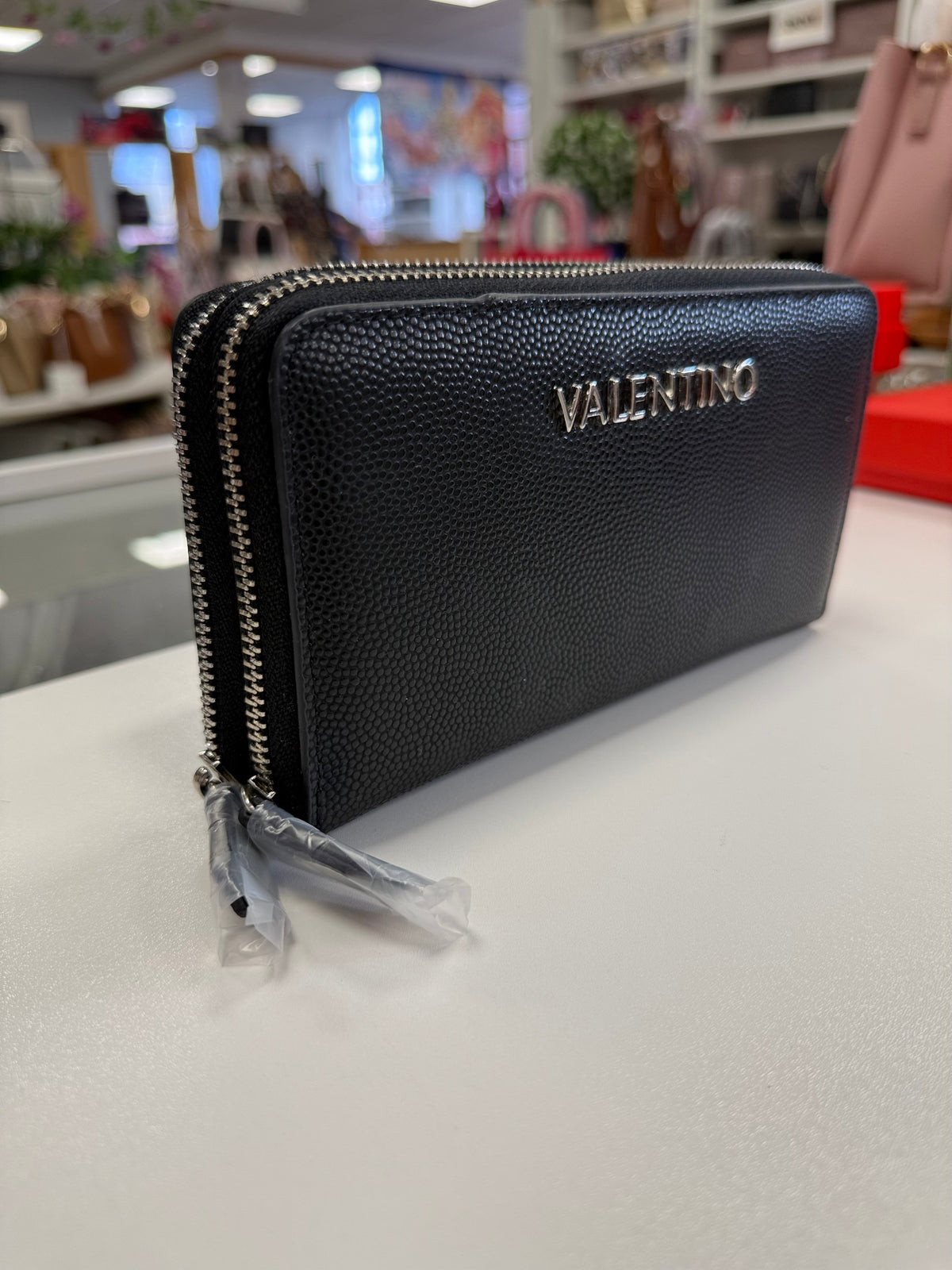 Valentino Black Double Zip Pursr