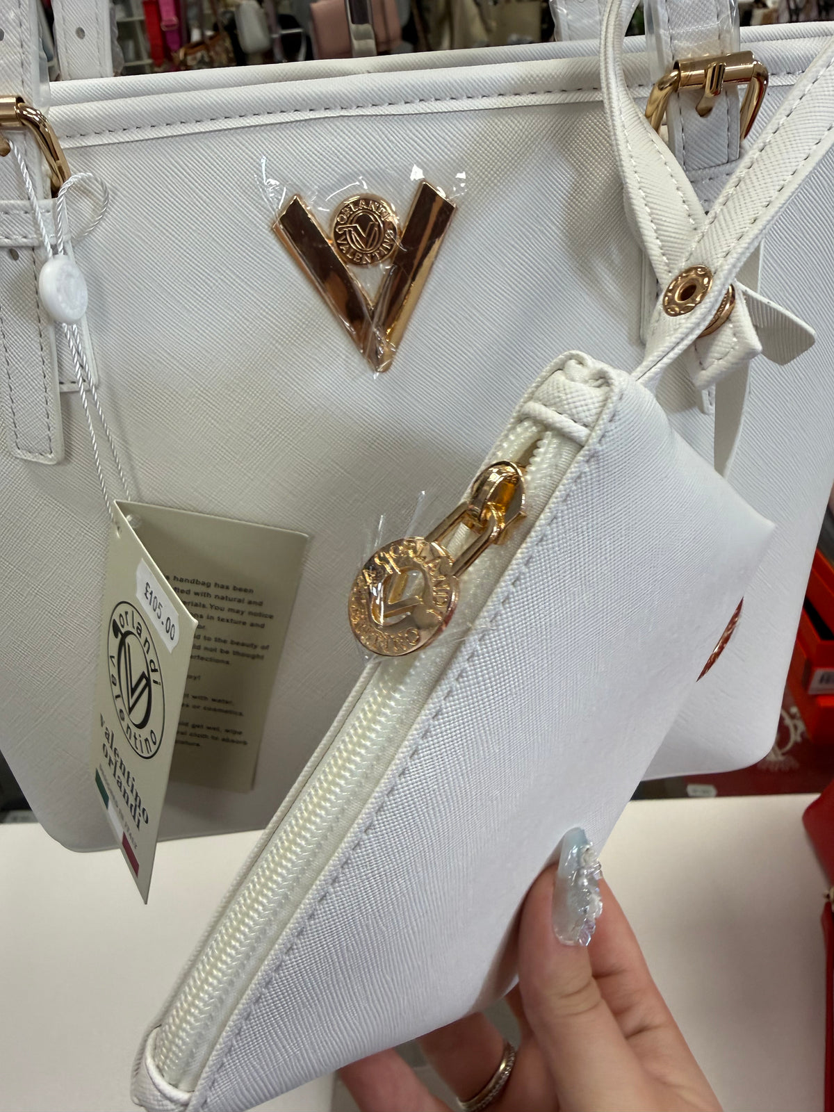 Valentino Natalia Medium Shoulder Bag & Coin Zip Purse