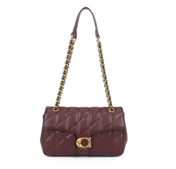 Quilted Chain Cross Body with Flap Closure