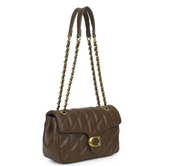 Quilted Chain Cross Body with Flap Closure