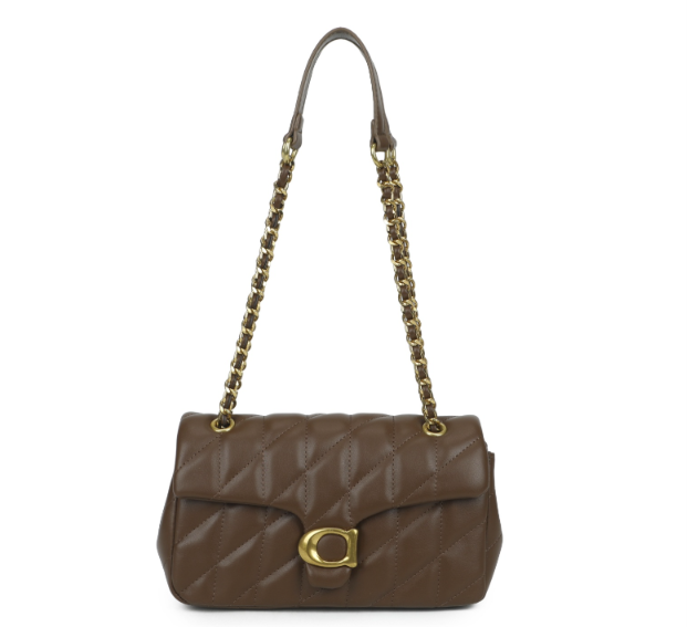 Quilted Chain Cross Body with Flap Closure